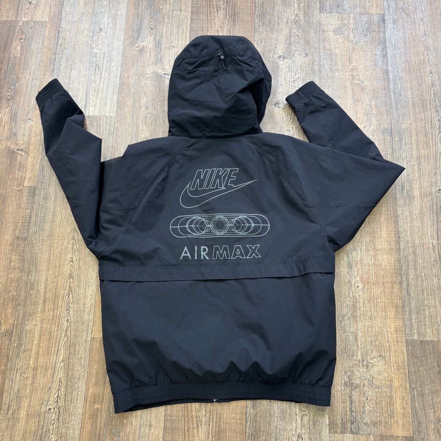 Nike air max woven tracksuit jacket black (L)
