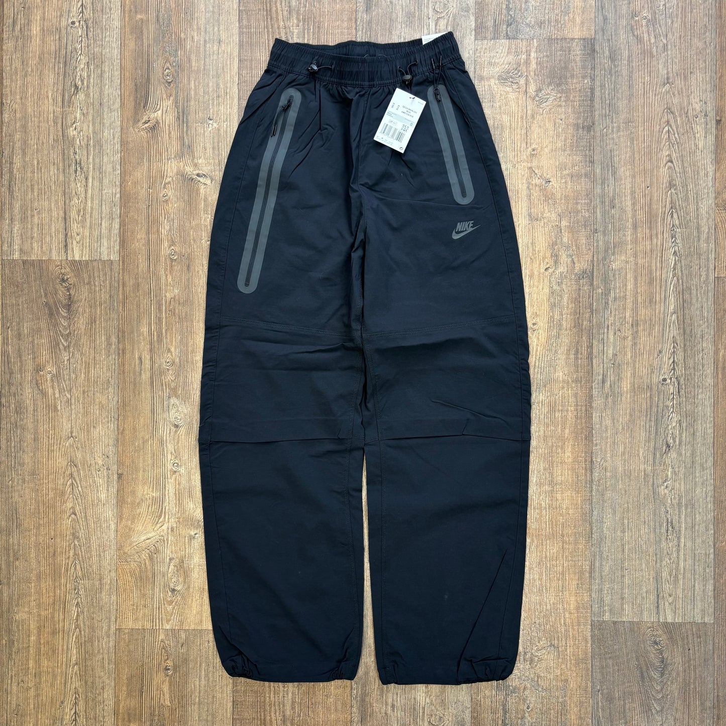 Nike tech fleece open leg tracksuit bottoms (XS)
