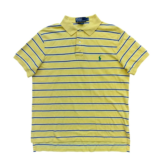 Ralph Lauren striped polo shirt (L)
