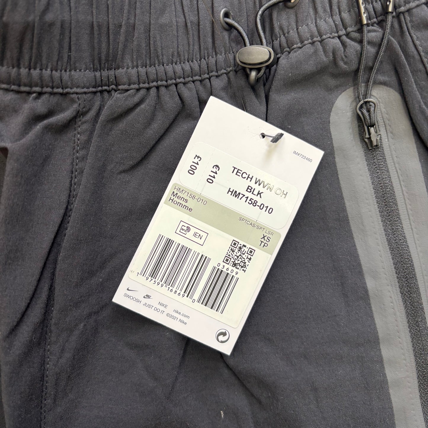 Nike tech fleece open leg tracksuit bottoms (XS)