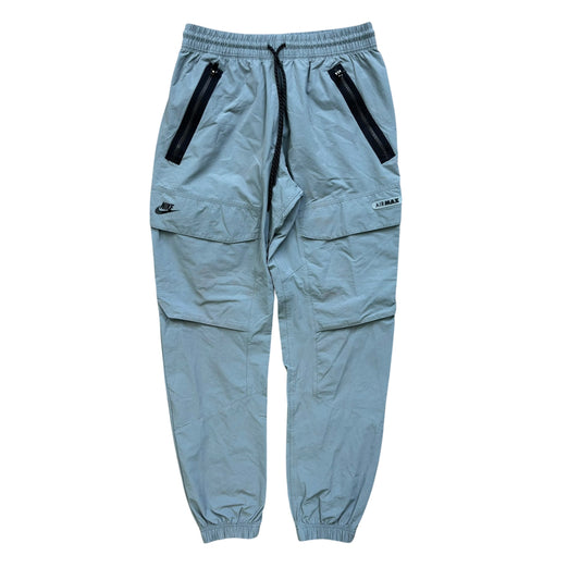 Nike air max woven tracksuit bottoms grey (M)