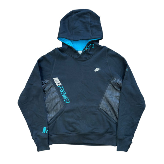 Vintage Nike PRM hoodie black and blue (S)